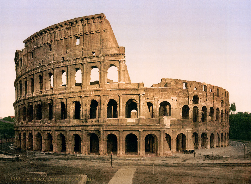 view of the Roman Colosseum